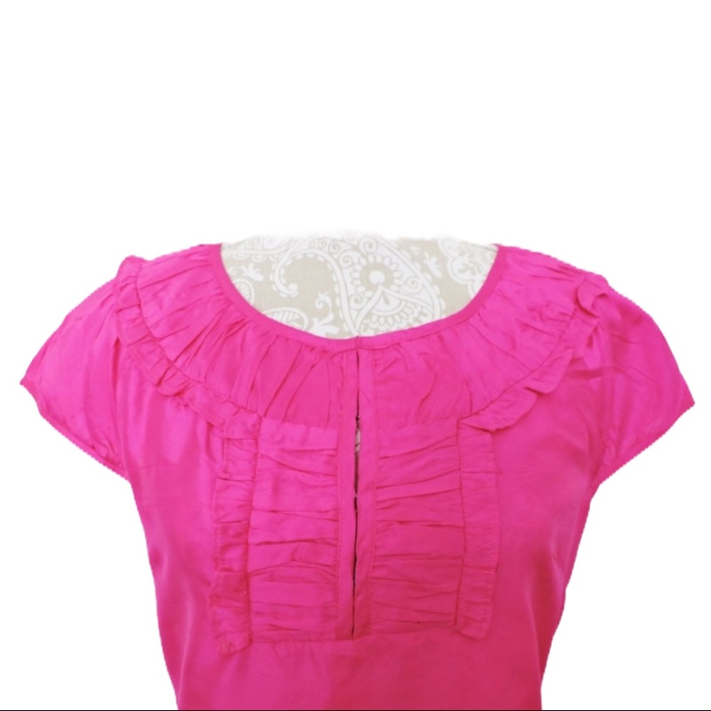 C. Orrico Palm Beach Silk Blouse Medium - Picture 2 of 4